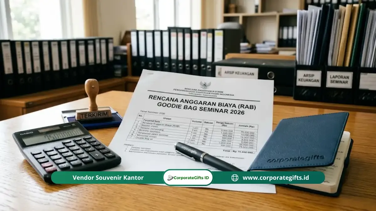 Anggaran Goodie Bag Seminar Pemerintah dan Cara Menyusun RAB - CorporateGifts.ID
