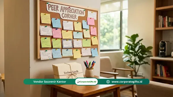 Pemberian cinderamata penghargaan program recognition perusahaan | CorporateGifts.ID