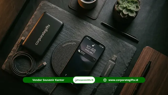 Pengecekan sampel dan proof desain suvenir kemitraan sekolah swasta - CorporateGifts.ID