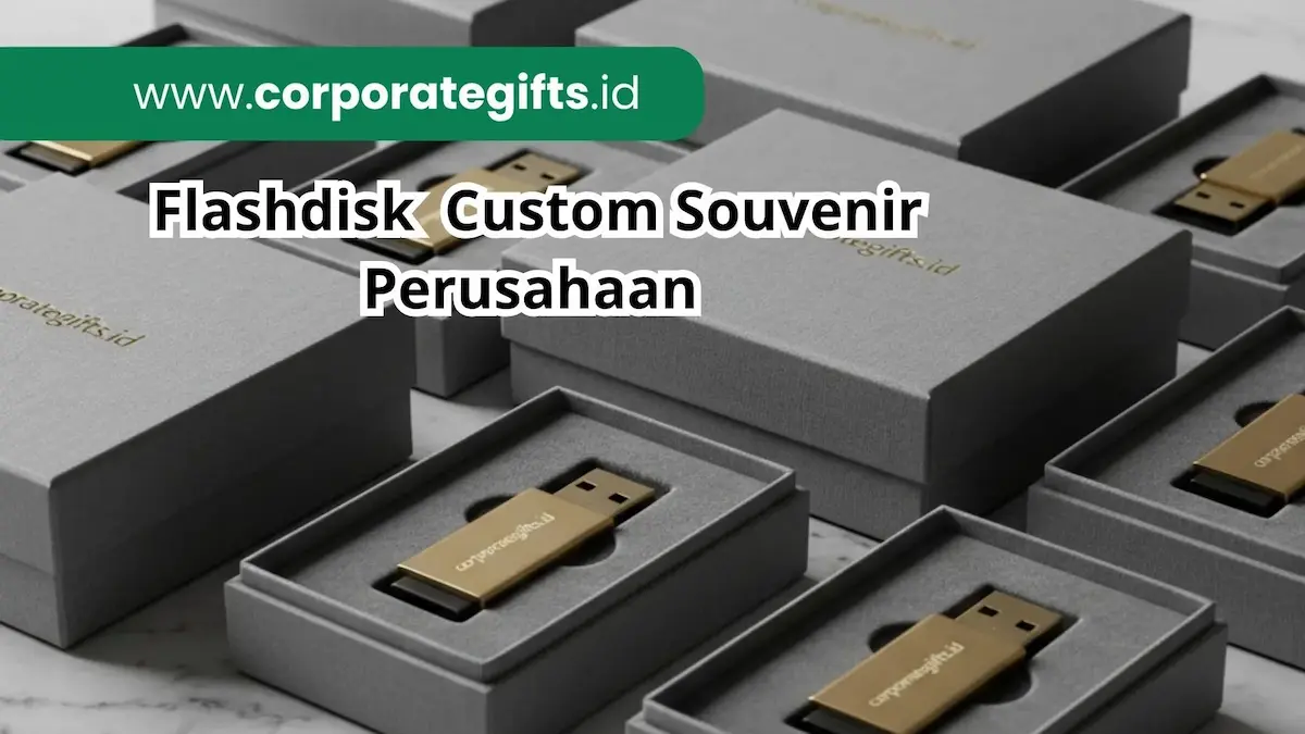 Packaging Hardbox Eksklusif untuk Flashdisk Custom Souvenir Kantor | CorporateGifts.ID