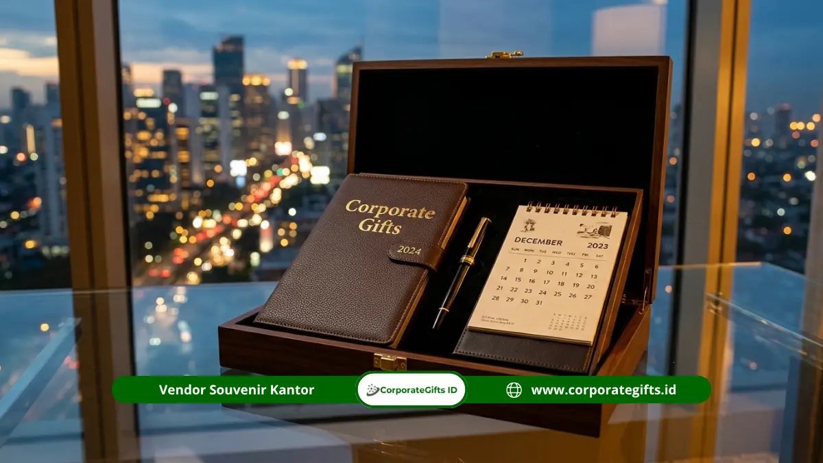 Gift set executive untuk momen penandatanganan kerja sama di meja direksi - CorporateGifts.ID