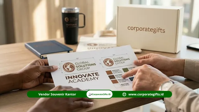 Kustomisasi Souvenir Mitra Kampus Swasta Dual-Logo - CorporateGifts.ID
