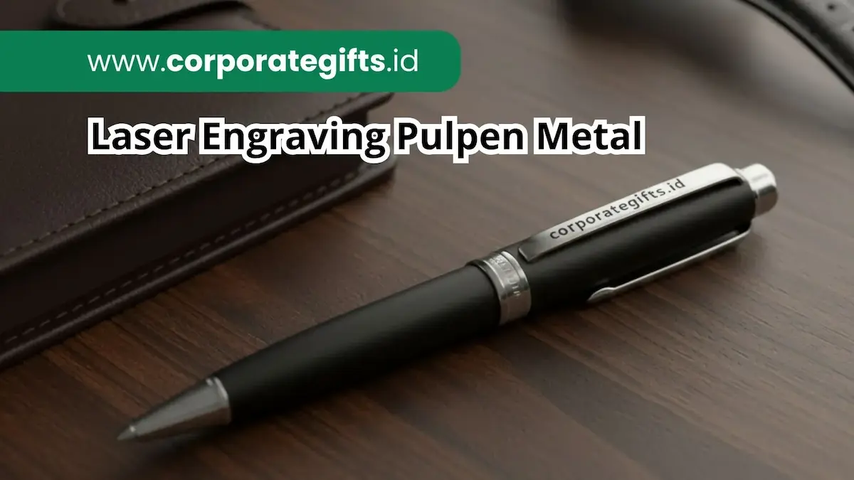 Laser Engraving Pulpen Metal Souvenir Kantor - CorporateGifts.ID