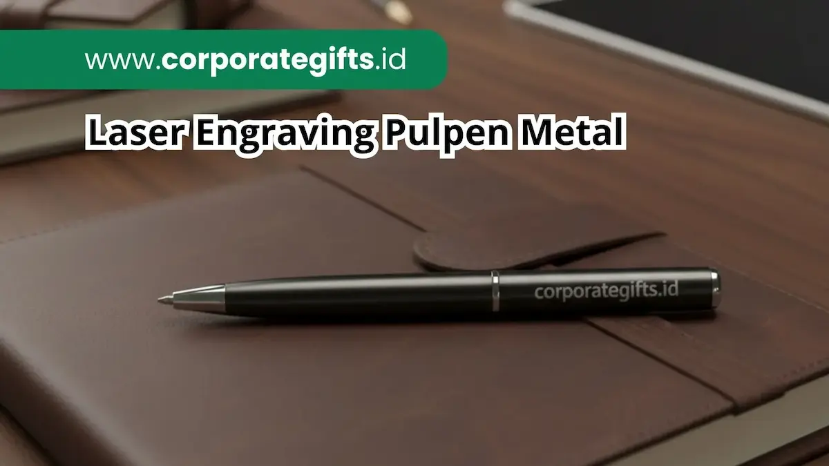 Pulpen metal custom logo dengan kotak eksklusif | CorporateGifts.ID