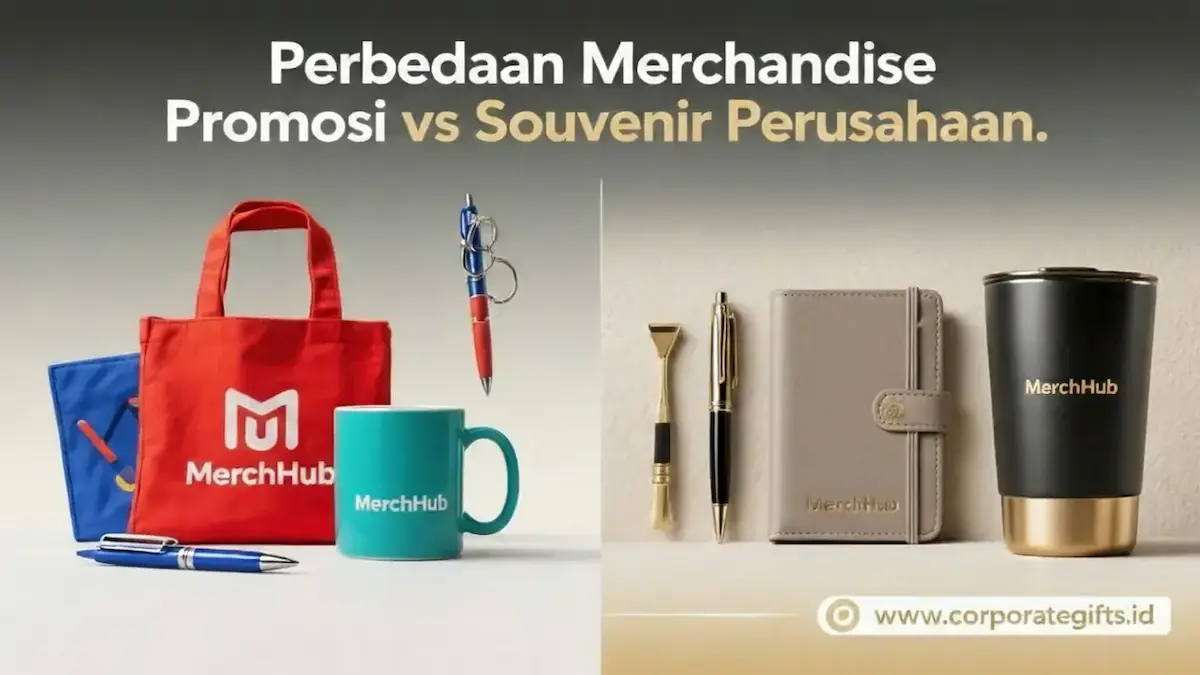 Perbandingan merchandise promosi dan souvenir perusahaan eksklusif - CorporateGifts.ID