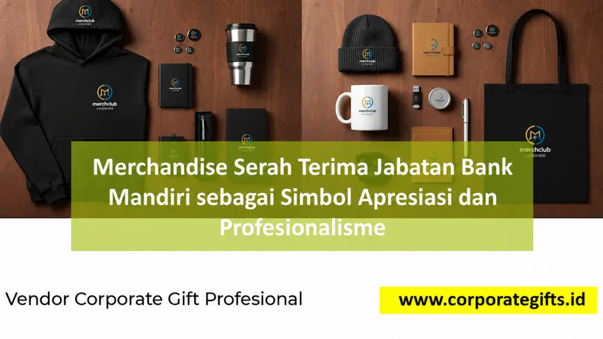 Merchandise Serah Terima Jabatan Bank Mandiri yang Berkesan - CorporateGifts.ID