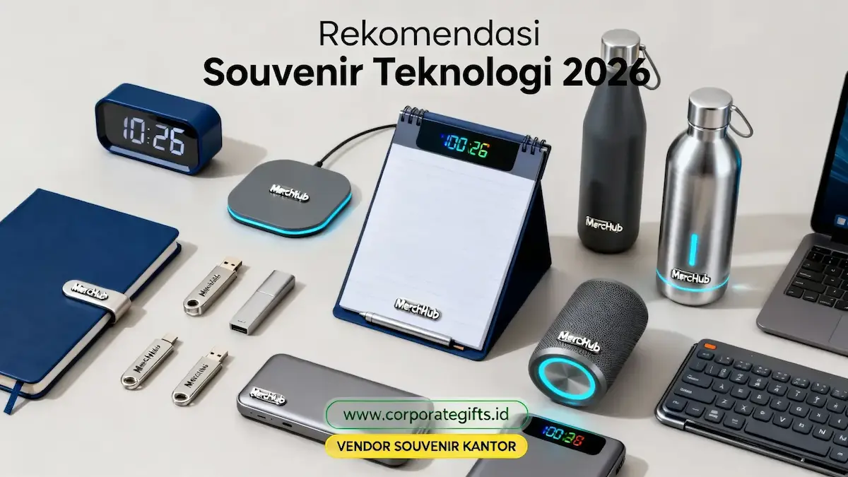 Paket gift set teknologi eksklusif dengan kotak kaku mewah - CorporateGifts.ID
