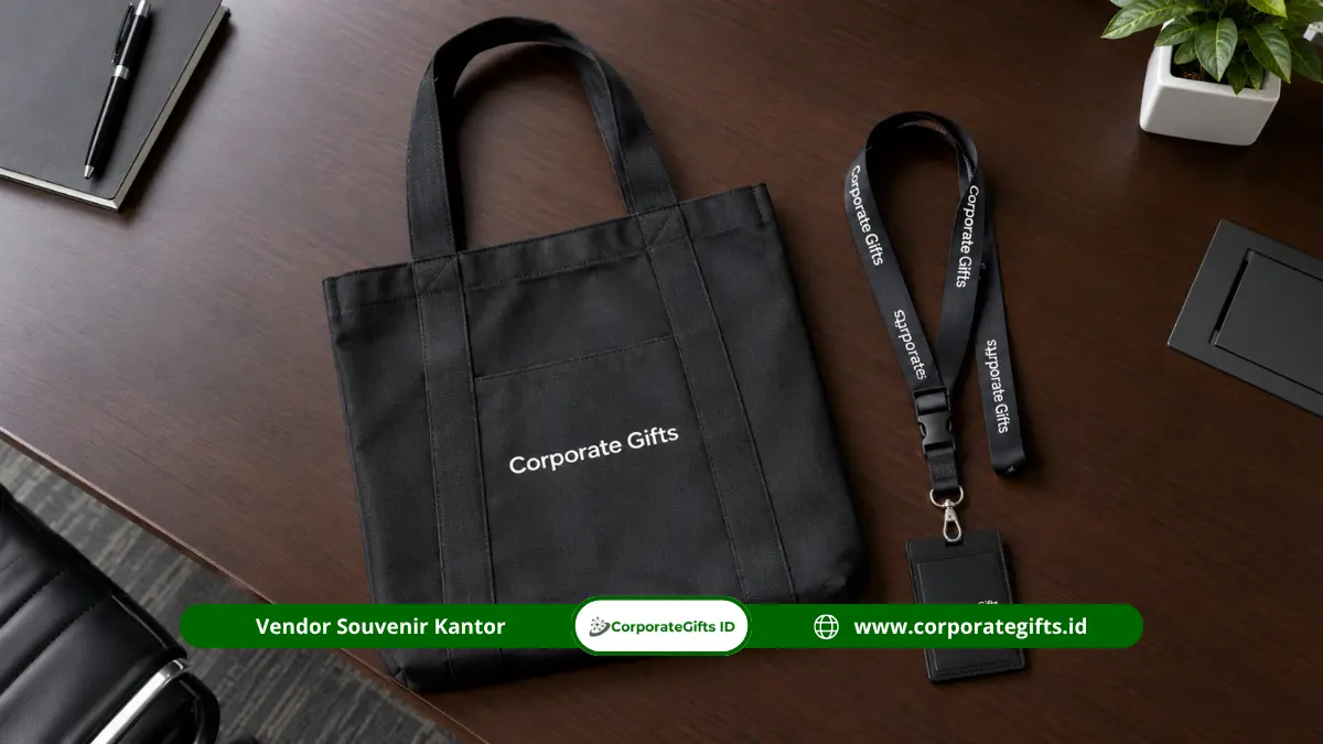 Gift box formal berisi mug keramik dan diffuser sebagai paket souvenir instansi - CorporateGifts.ID