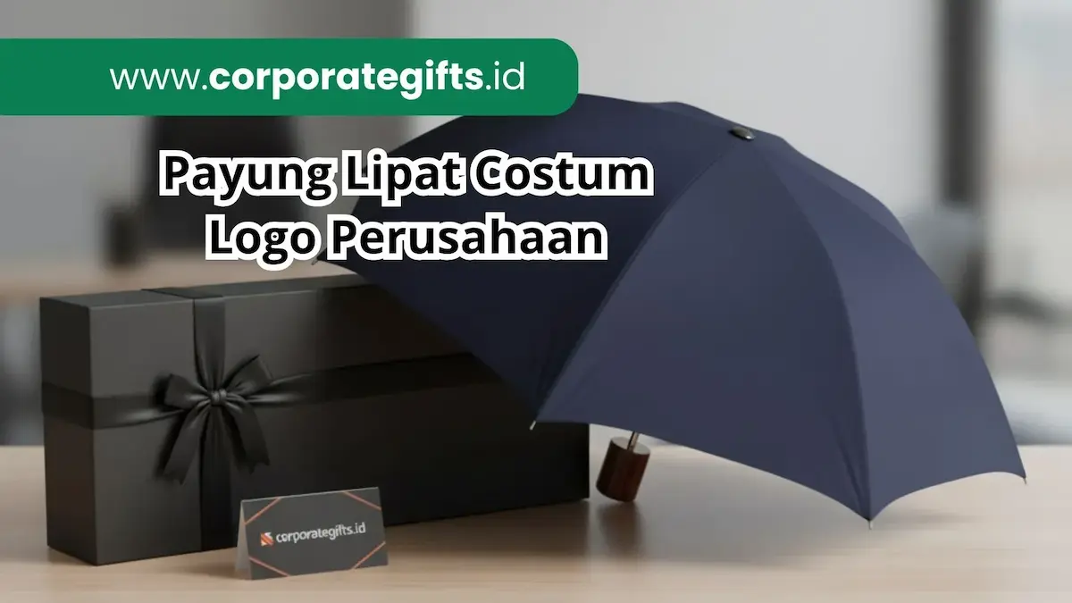 Rekomendasi Souvenir Bank Eksklusif Payung Lipat Custom - CorporateGifts.ID