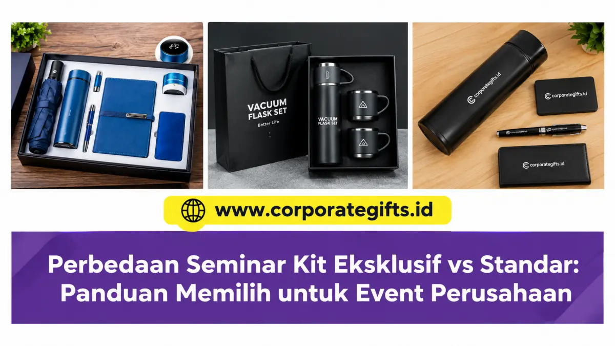 Perbedaan Seminar Kit Eksklusif vs Standar untuk Event - CorporateGifts.ID