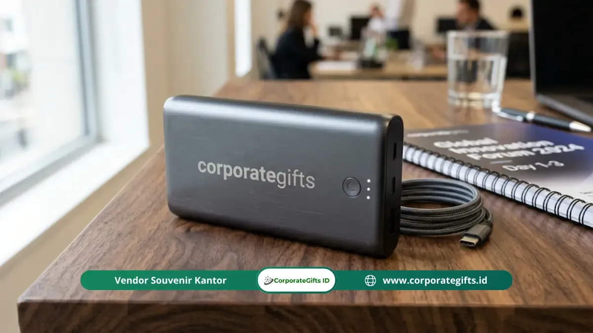 Power Bank Branded Goodie Bag Seminar Korporat Multi-Hari - CorporateGifts.ID