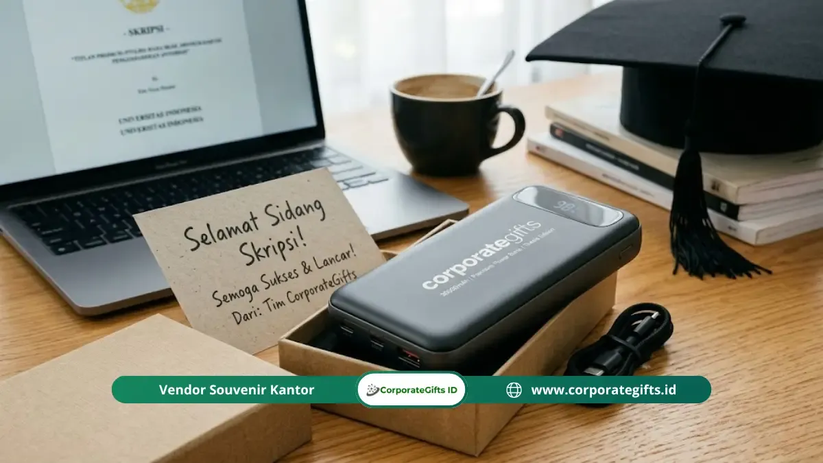 Power Bank Besar Kado Sidang Skripsi - CorporateGifts.ID
