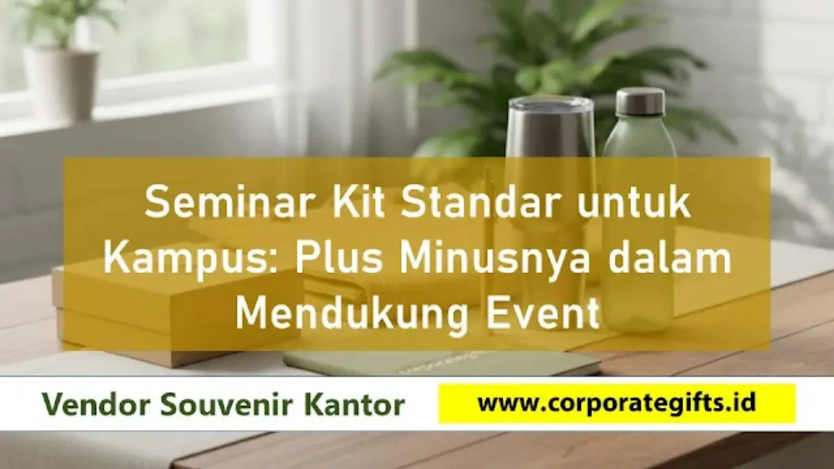 Komponen seminar kit standar murah blocknote pulpen dan map folder | CorporateGifts.ID