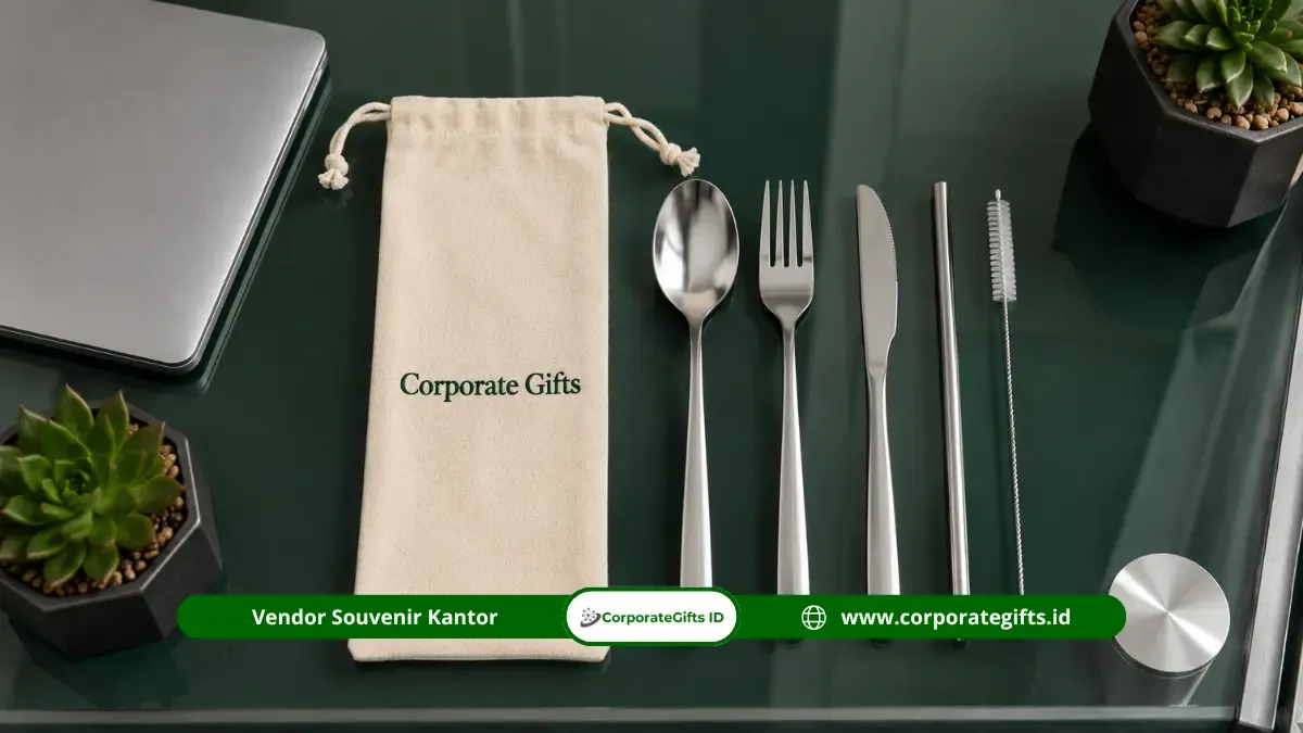 Paket alat tulis seminar kit ramah lingkungan berbahan bambu dan kertas daur ulang