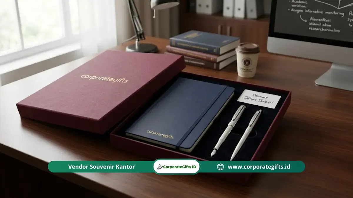 Set Alat Tulis Premium dan Notebook Hardcover untuk Sidang - CorporateGifts.ID
