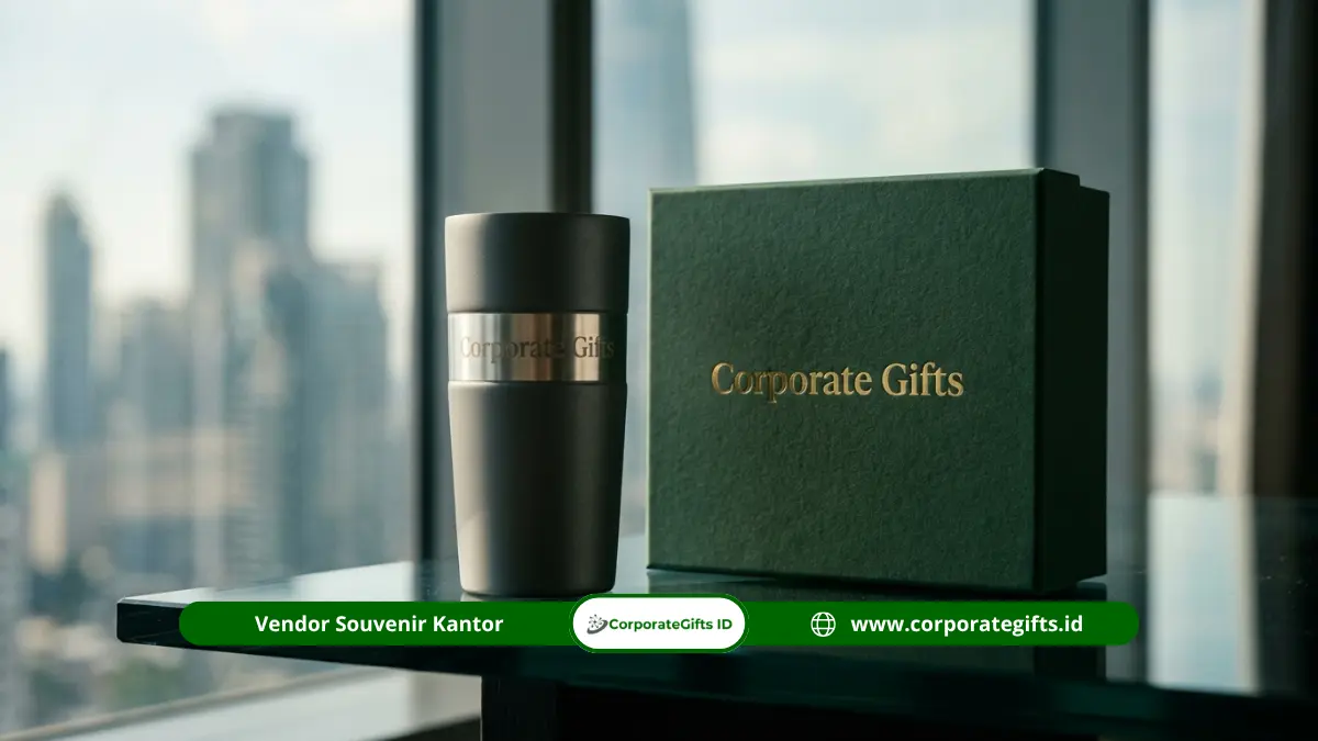 Souvenir custom logo perusahaan dengan laser engraving presisi - CorporateGifts.ID