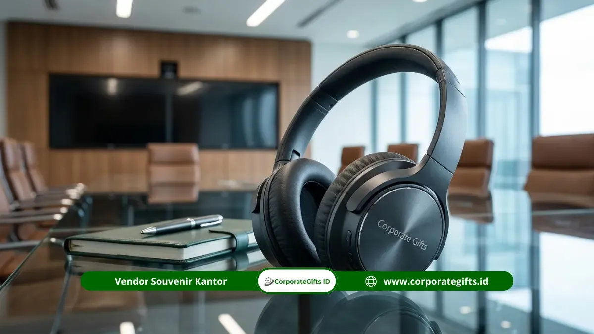 Souvenir Earphone Custom Kantor Eksklusif dan Fungsional - CorporateGifts.ID