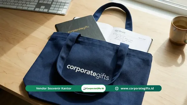 Kurasi souvenir kickoff meeting Q2 2026 yang fungsional dan elegan | CorporateGifts.ID