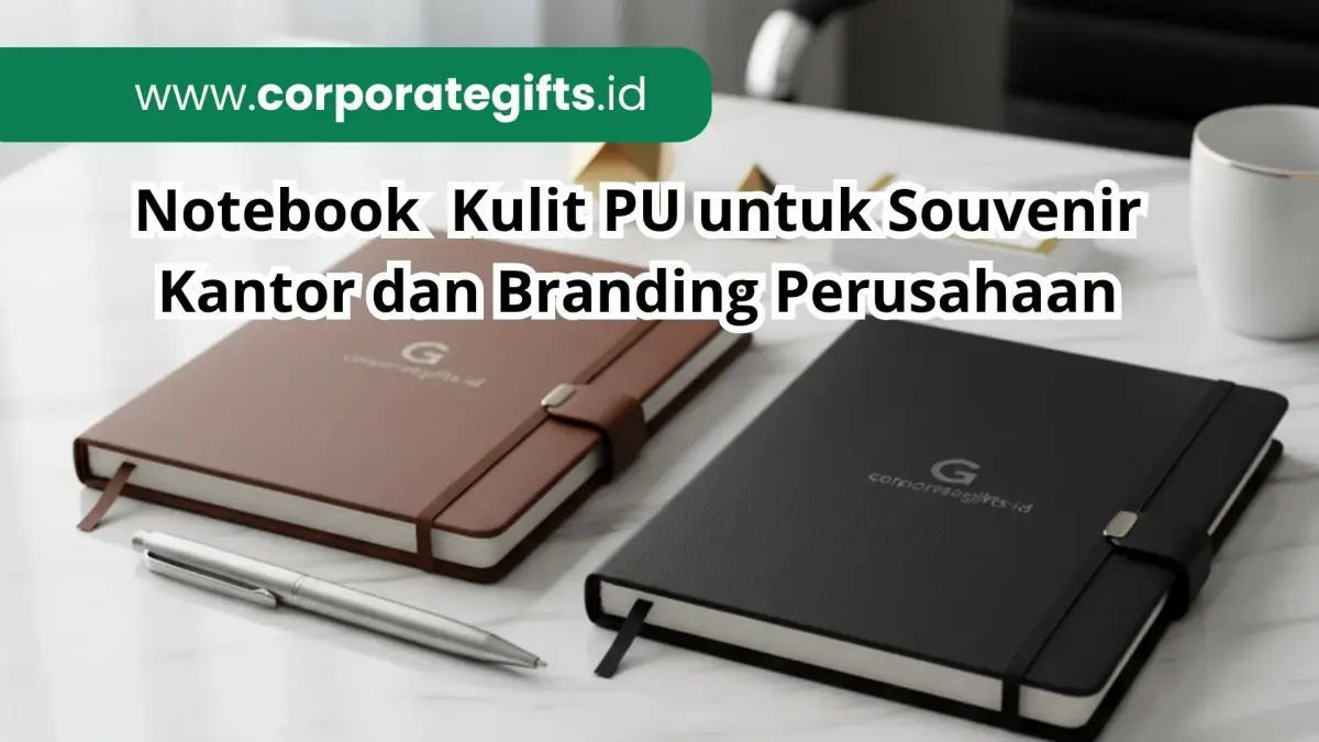 Souvenir Notebook Kulit PU untuk Kantor dan Branding - CorporateGifts.ID