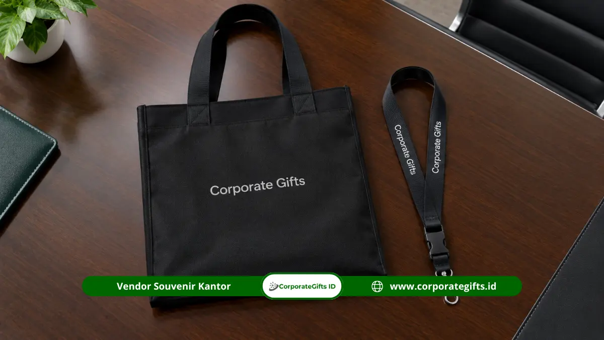 Tas seminar dan lanyard custom sebagai seminar kit kegiatan instansi - CorporateGifts.ID