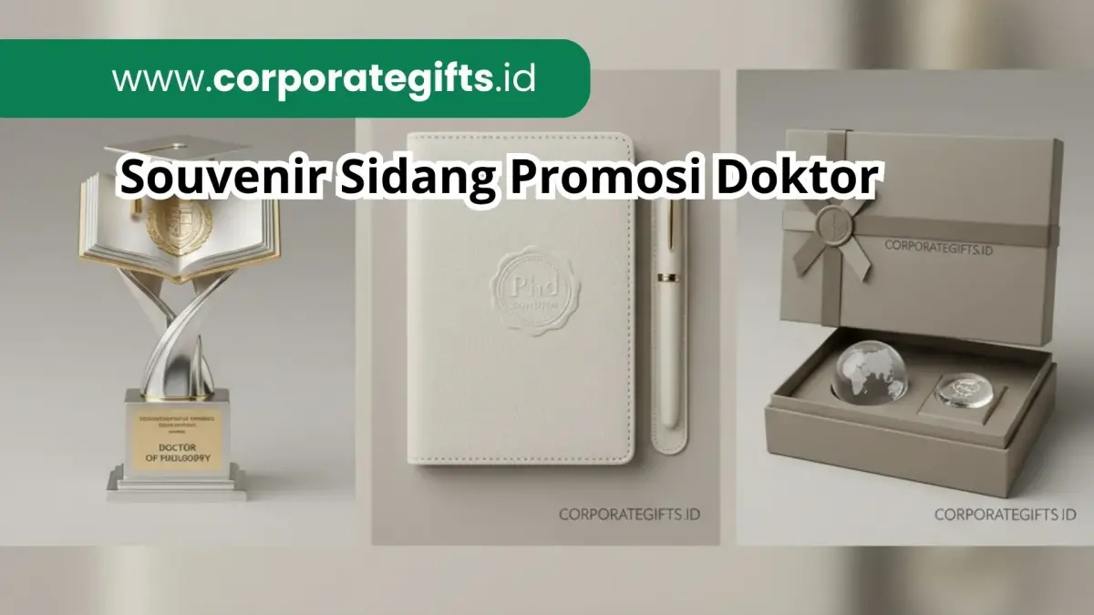 Souvenir Sidang Promosi Doktor Elegan untuk Acara Akademik - CorporateGifts.ID