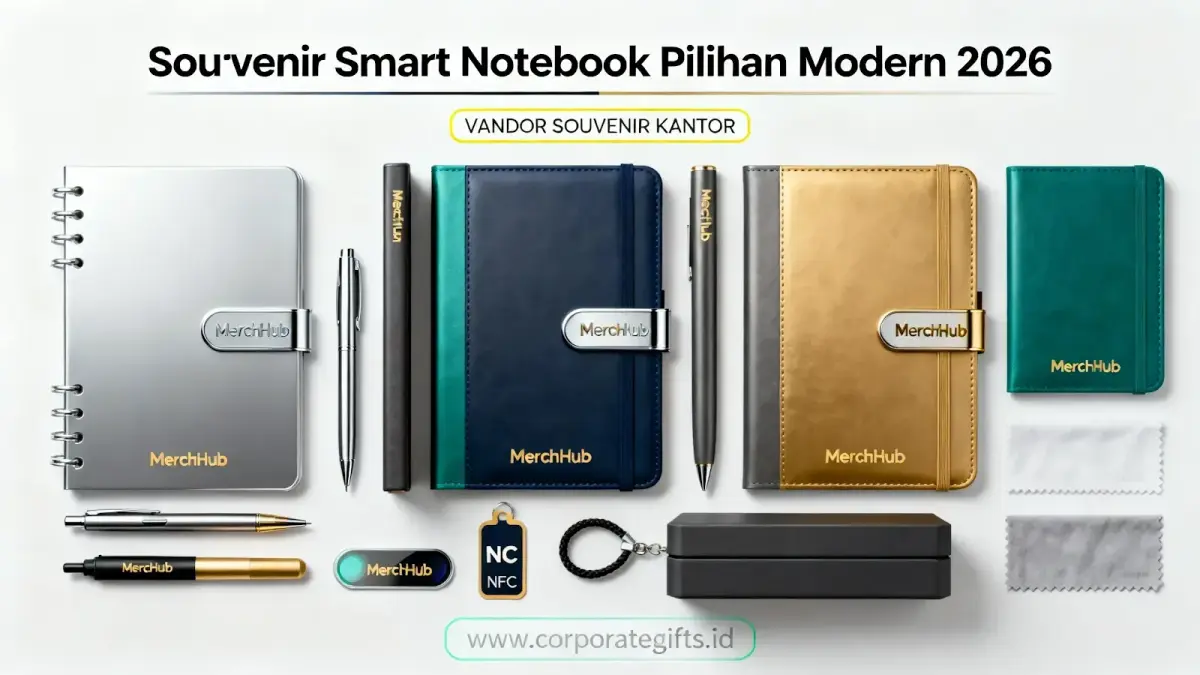 Souvenir Smart Notebook Corporate 2026 yang Fungsional - CorporateGifts.ID