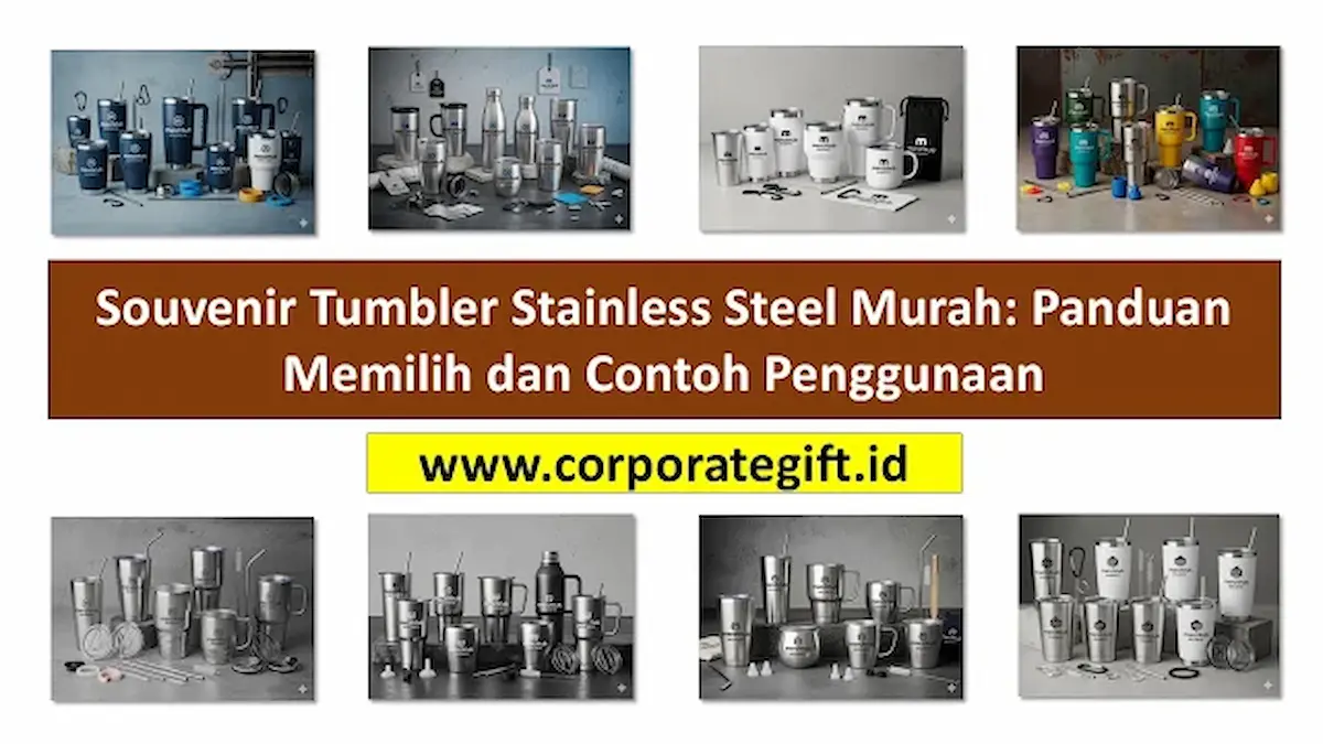 Panduan Penggunaan Souvenir Tumbler Stainless Steel - CorporateGifts.ID