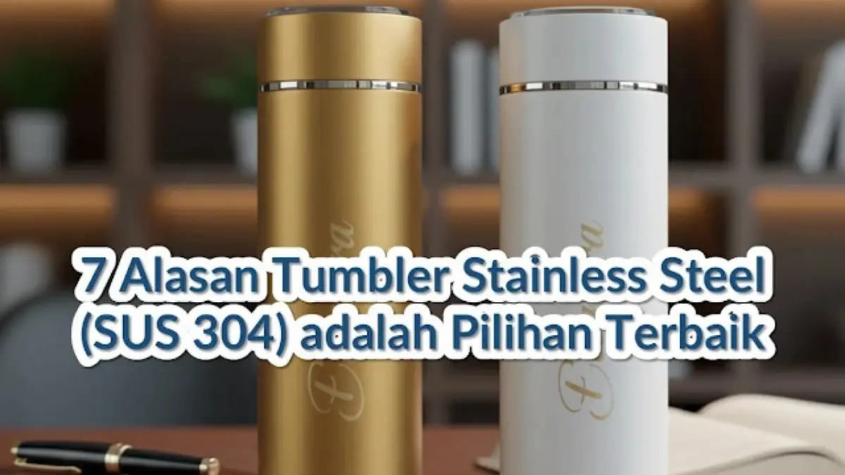 Detail Finishing Bodi dan Tutup Ergonomis Tumbler Stainless Steel - CorporateGifts.ID